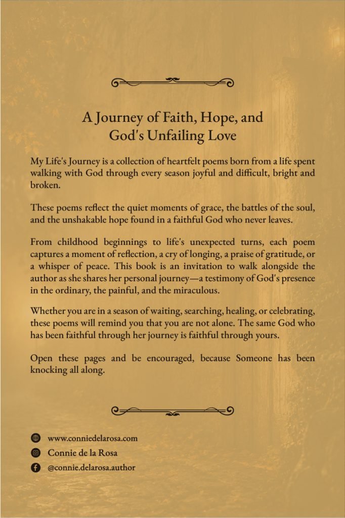 My Life's Journey — back cover